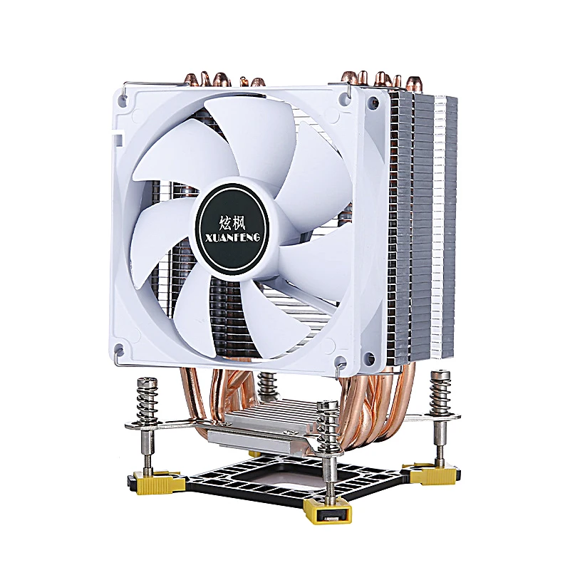 Imagem -06 - Ventilador de Refrigeração Eficiente do pc Processador Cpu Tubulação de Calor Lga775 115x1200 1700 1366 1356 i3 i5 i7 Pwm Refrigerado a ar