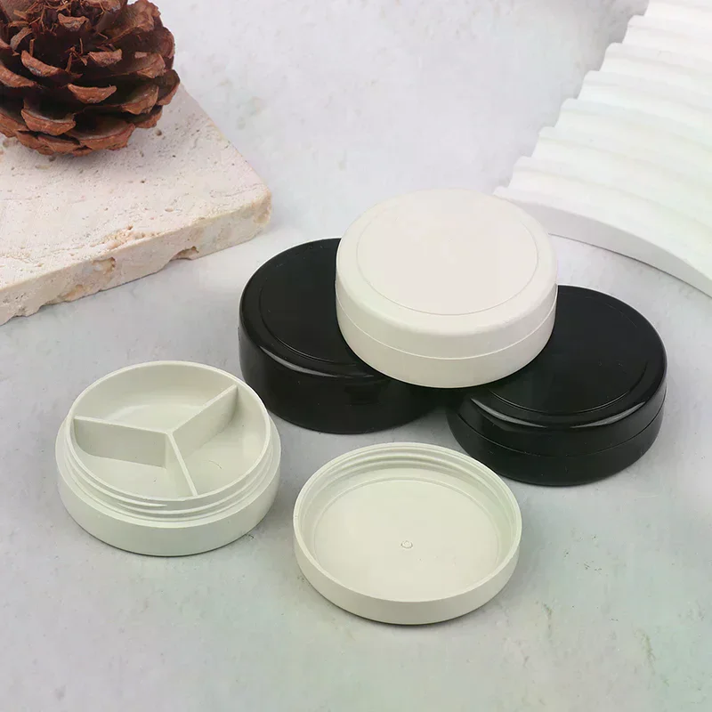 3/4 Grids Nail Patting Gel Empty Jar Glitter Nail Painted Polish Holder Case Packaging Box Manicure UV Glue Organizer Plastic