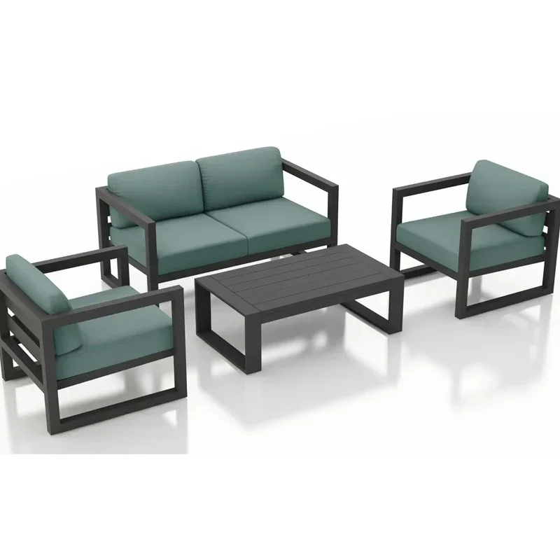 

Simple all-aluminum leisure chair combination for outdoor sofa courtyard