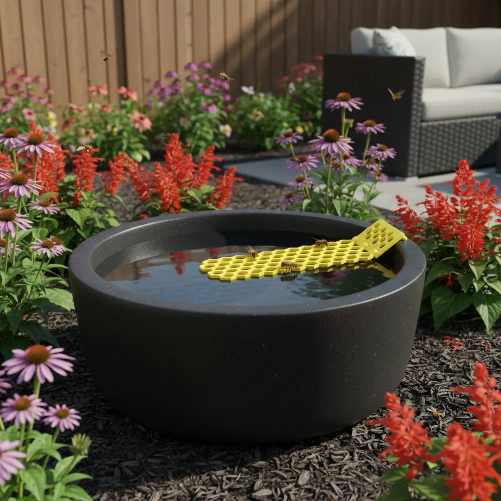 

Buoyant Bee Ladder Prevents Drowning Bee Watering Station Drinking Buoyant Environmentally Conscious Beekeeping Supply Reusable