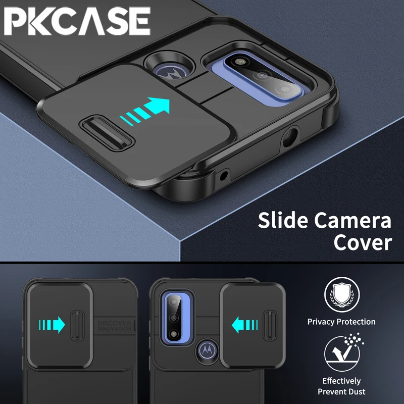 PKCASE Slide Window Shockproof Phone Case For MOTOROLA G Play G Power G Stylus G 5G 2025