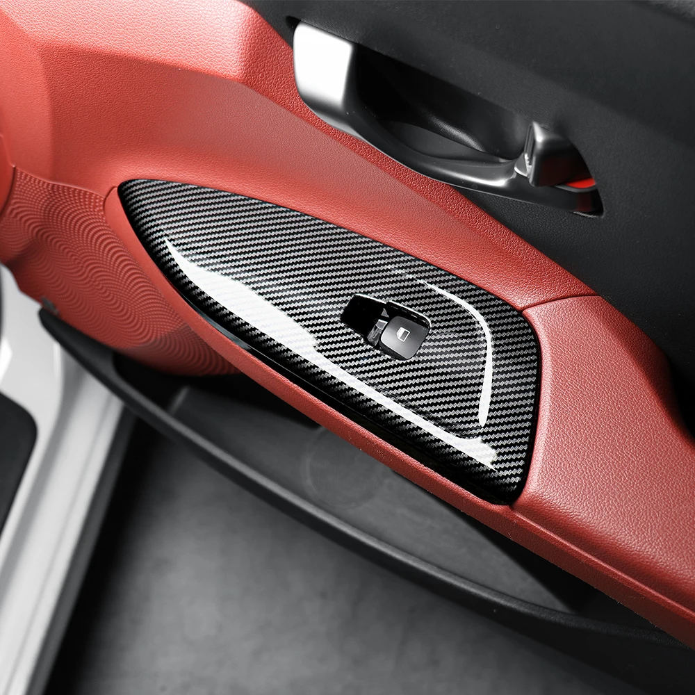 

Декоративная накладка на кнопки управления стеклоподъемниками и дверными кнопками из АБС-пластика для Hyundai Veloster 2019-2022 (левый руль)