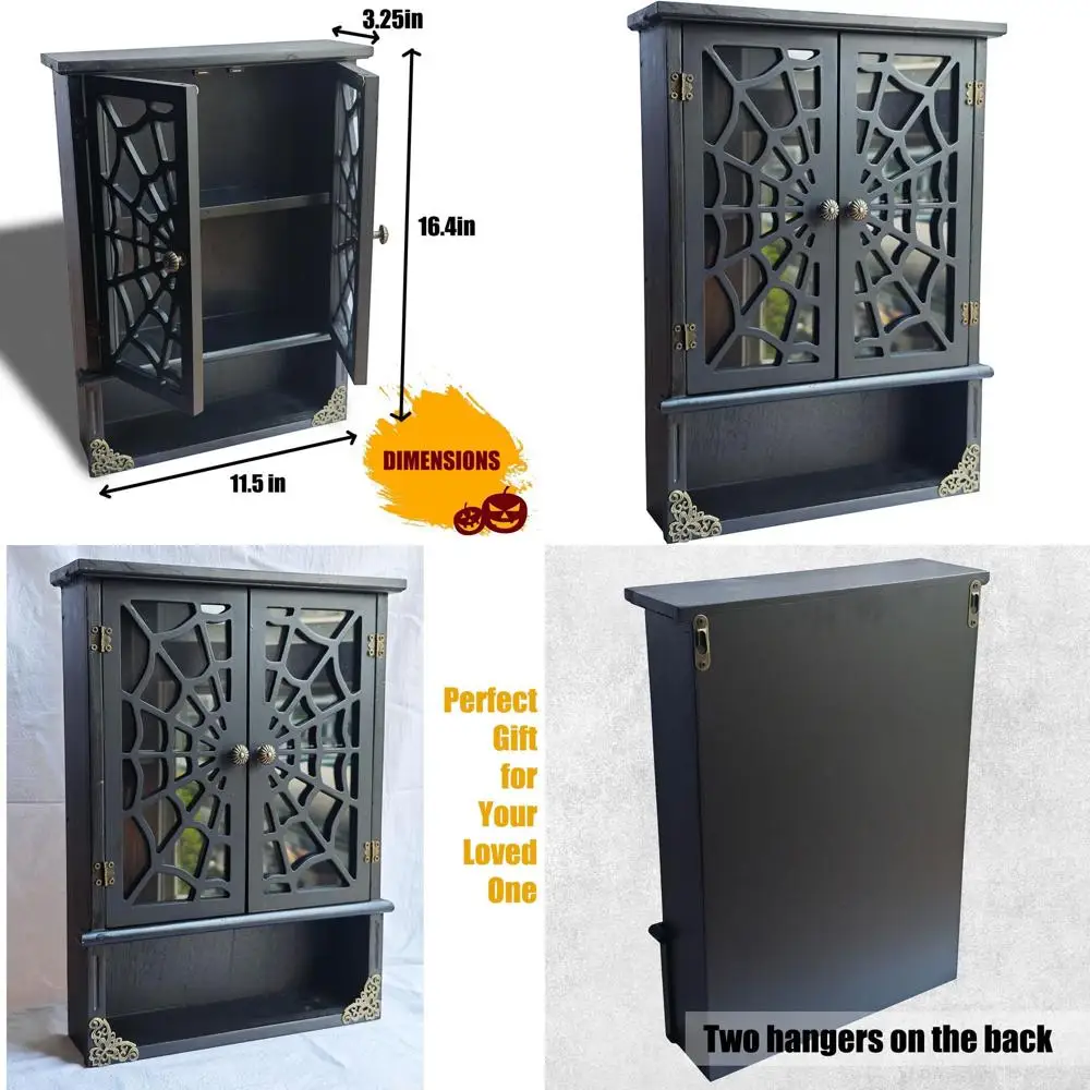 

Gothic and Vintage Wall Shelves for Home Decor, Suitable for Bedrooms, Bathrooms, and Halloween