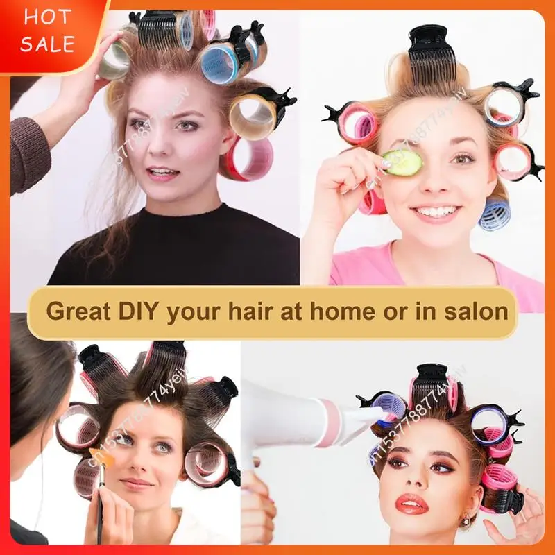 Substituição para clipes de estilo de seção de cabelo 24 peças para modelador de cabelo garra clipes de rolo quente para mulheres meninas a62x