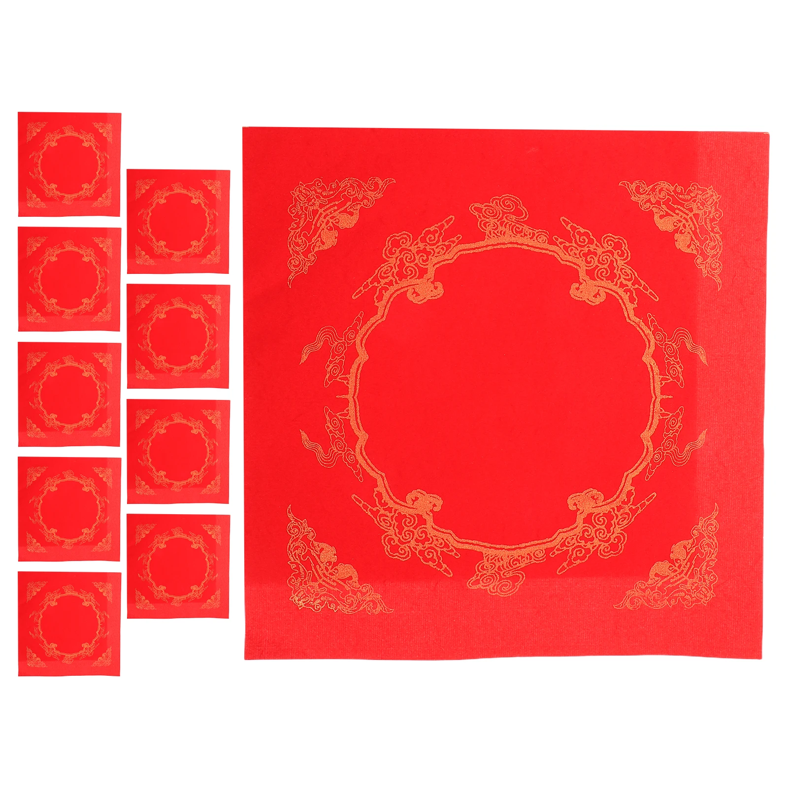 

20 Sheet Red Paper Spring Couplets New Year Festival Fu Character Xuan Chinese Blank Wedding Calligraphy Sprinkle Gold