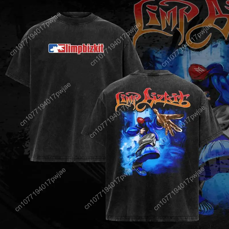 เสื้อยืดฮู้ดดี้ลายวงดนตรีร็อค Limp Bizkit แบบสองด้าน, เสื้อยืดวงดนตรีเมทัล เสื้อยืดร็อคทัวร์ เสื้อยืดวงดนตรีอัลเทอร์เนทีฟ สินค้าวงดนตรีสุดฮิต เสื้อยืด