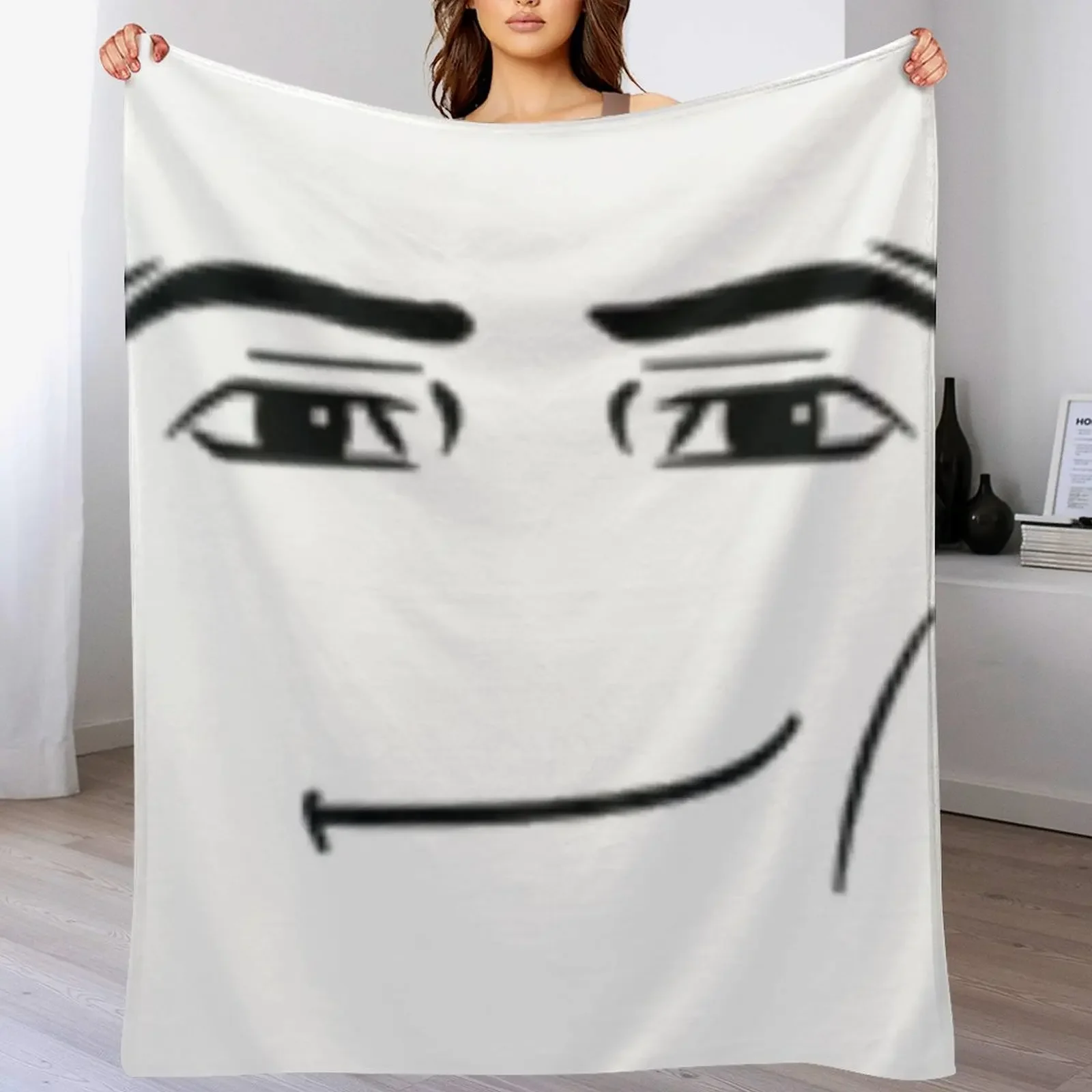 

Man face Throw Blanket Soft Breathable Blanket for Night Sleeping