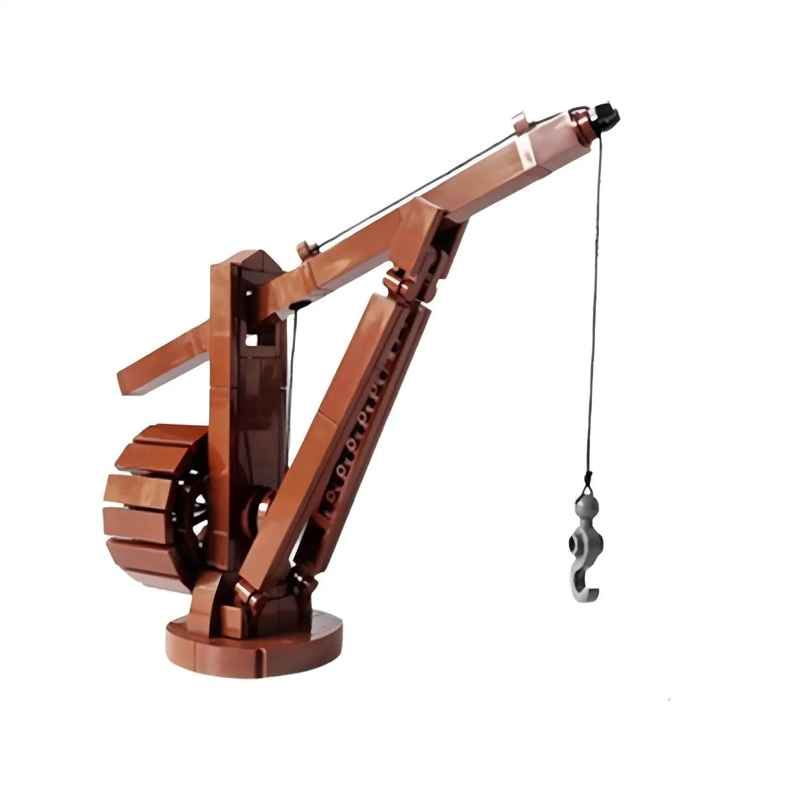 && MOC-152771 Castle Accessory Model Moc Medieval Tool Series Building Blocks Crane Modular Technology  Weapo0ns Toys Boys Gift