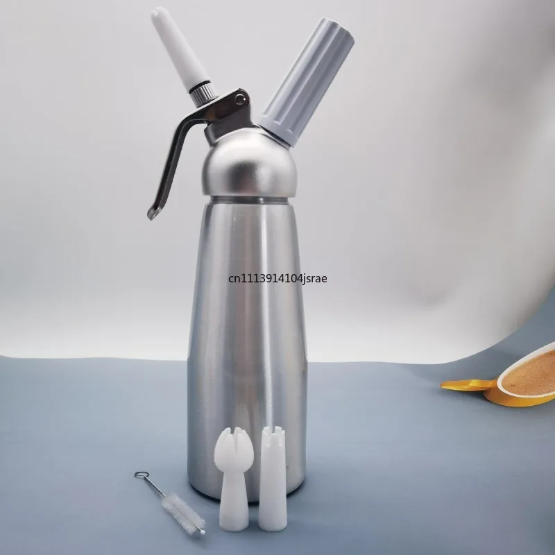 500ML Aluminium Sifon Roomijsfluit, Schuimdispenser op Gaspatroon, Bakpistool voor Taartdecoratie