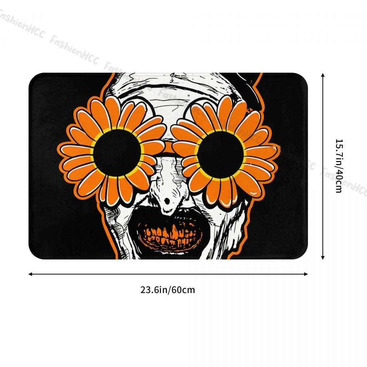 Non-slip Doormat Terrifier Horror Films Sunflower Sunglasses Clown Bath Kitchen Mat Prayer Carpet Indoor Modern Decor