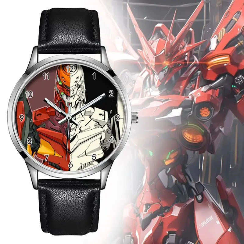 신세기 에반게리온 EVA-01 테스트 타입 영화 및 TV 상품 남성용 귀여운 만화 쿼츠 시계 세련된 아날로그 손목시계