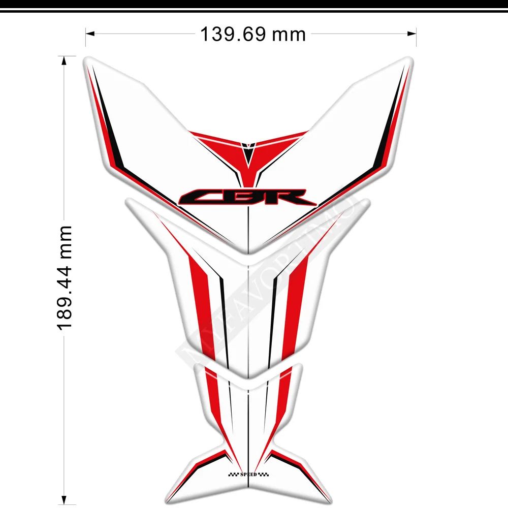 

For Honda CBR 650 F 650F CBR650F Fireblade HRC Motorcycle Tank Pad Fuel Oil Kit Knee Fish Bone Protector Stickers Decals