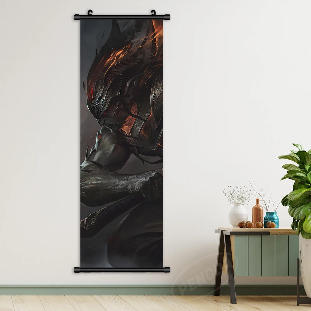 League Of Legends Wall Artwork Aphelios Hanging Scrolls Canvas Soraka Mural Pictures Painting Print Game Poster Home Decoration