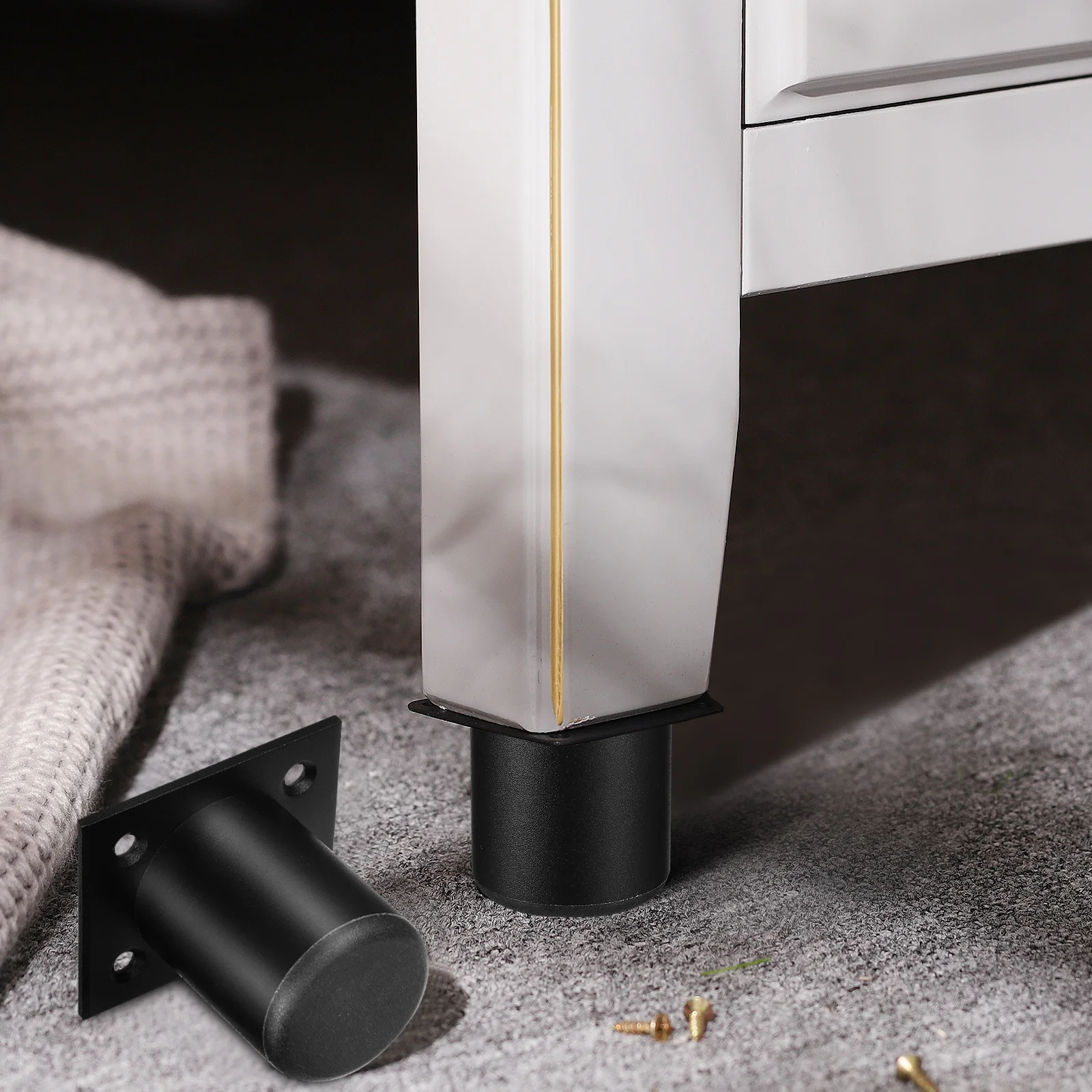 

8Pcs Adjustable Furniture Feet Heavy Duty Aluminum Alloy Cabinet Legs Riser Sofa Cabinet Wardrobe Bench Replacement