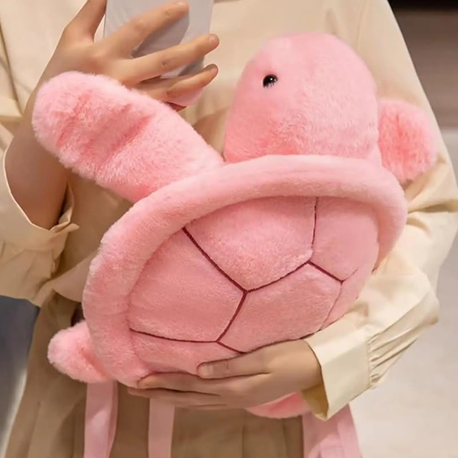 حقيبة ظهر على شكل سلحفاة من القطيفة اللطيفة على شكل سلحفاة لطيفة لوقت اللعب والسفر العائلي والمهرجانات اليومية والمدرسة وأعياد الميلاد في الهواء الطلق