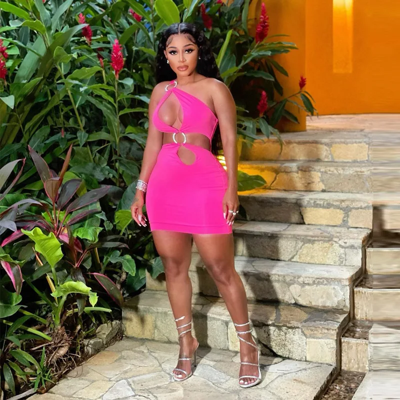 Plus Size 3XS-10XL New Women's Fashion Sexy Circle Hollow Open Back Slim Bodycon Party Dress Vestidos 5XL 2024 Spring and Autumn