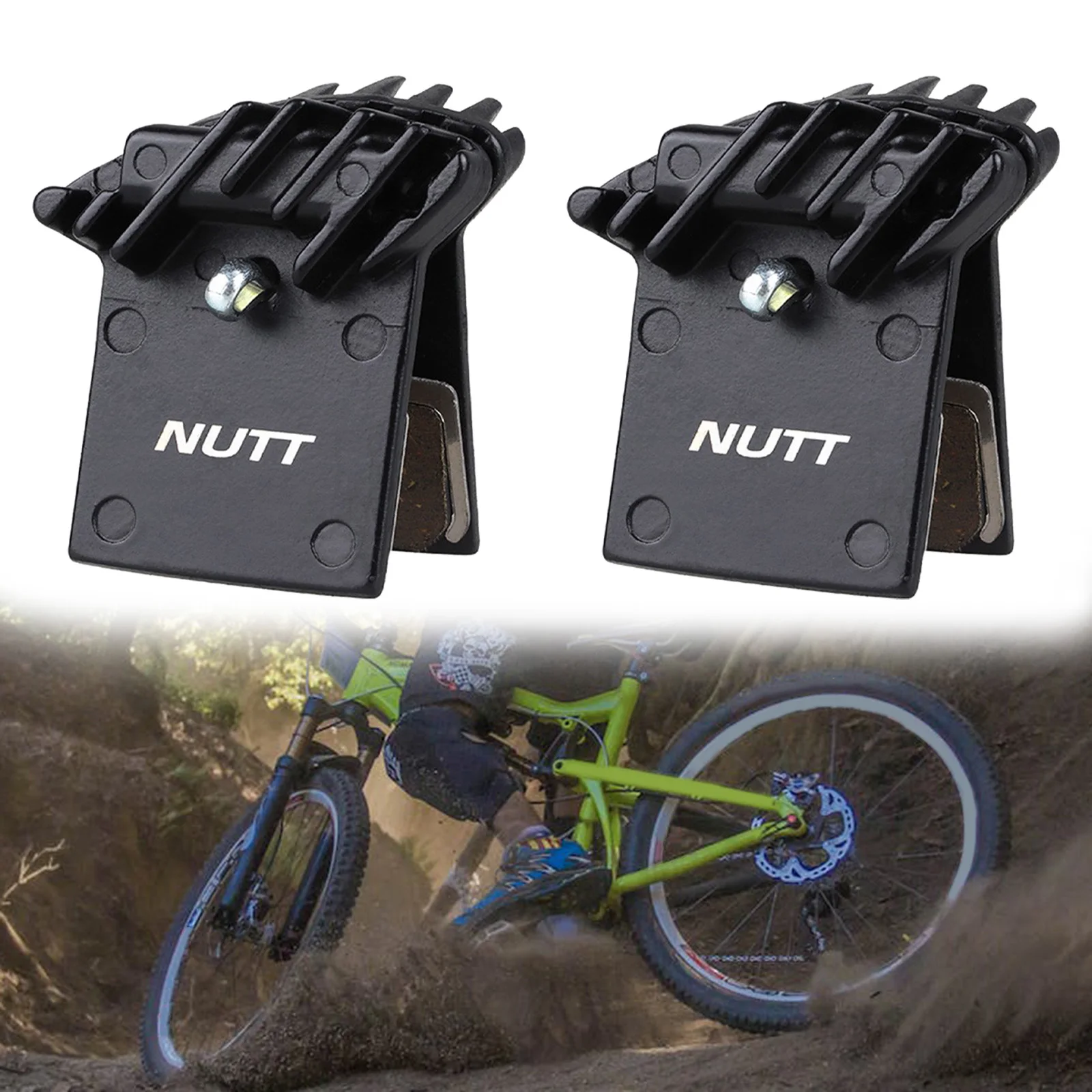 

2 Pair Mountain Bike Disc Brake Pad Semimetal Hydraulic Caliper Heat Dissipation Brake Pads For NUTT Brakes Accessories