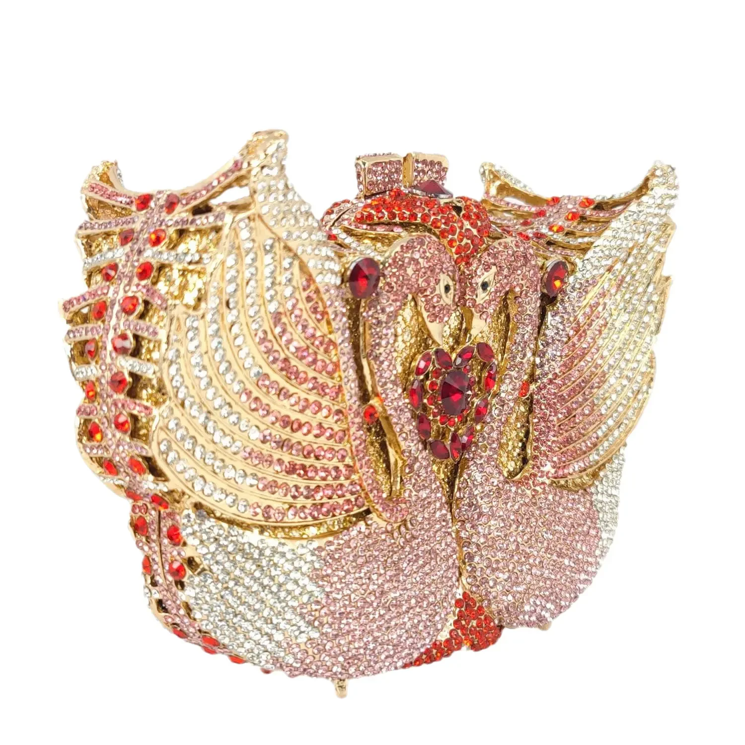 Imagem -03 - Swan Animal Rhinestone Clutch para Mulheres Bolsas de Noite Noivas Bolsas Bolsas de Designer de Luxo Boutique de Fgg em Stock