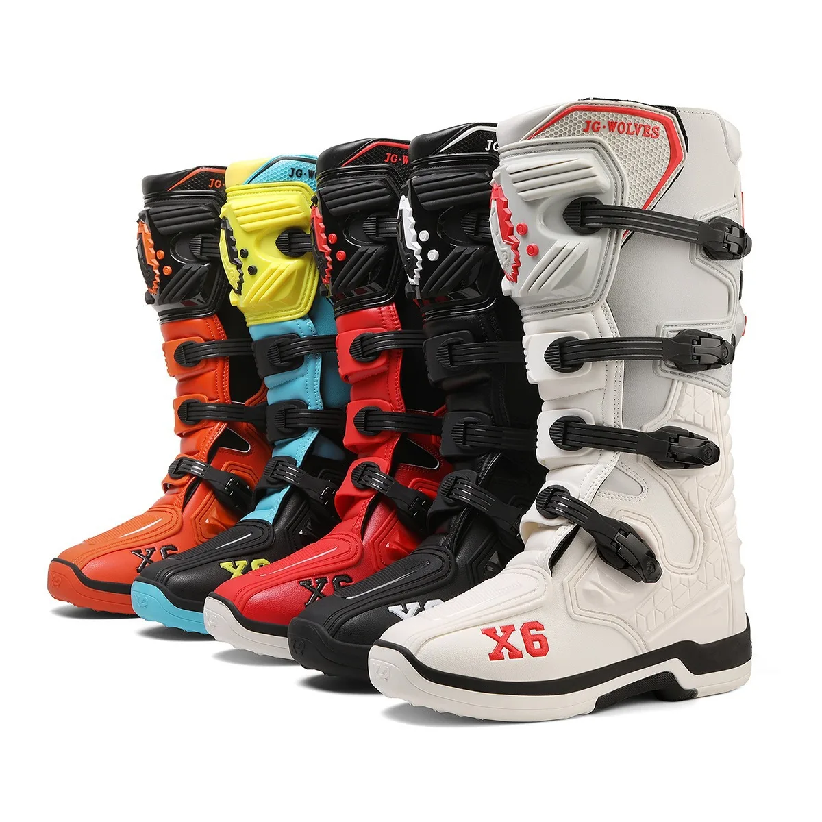 WOLVES Motocross Cycling Shoes Rally Trail Boots Men's Anti-Fall Rider Equipment Outdoor Shoes SZ 37-47
