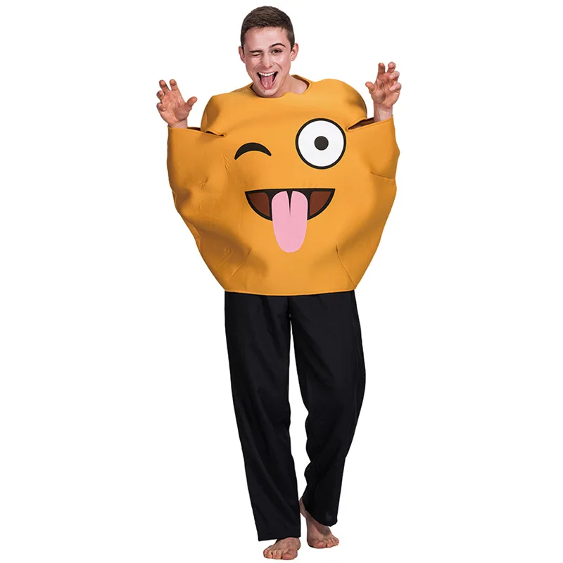 Play Costume Festival Carnival Stage Costume Halloween Party Cosplay Performance  Frightening emoticon Play