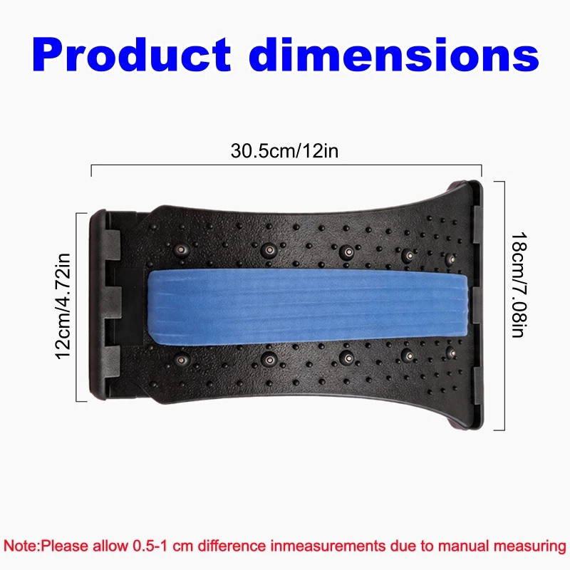 Multi-Level Adjustable Back Stretcher Lumbar Cervical Muscle Relax Stretcher Posture Massagerfor Waist Neck Spine Support  ﻿ view 6