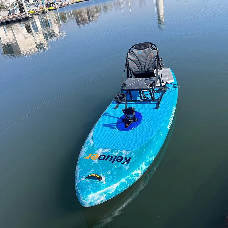 120KG Load Capacity Water Racing Pedal Boat Inflatable Single Surfboard Pedal Boat