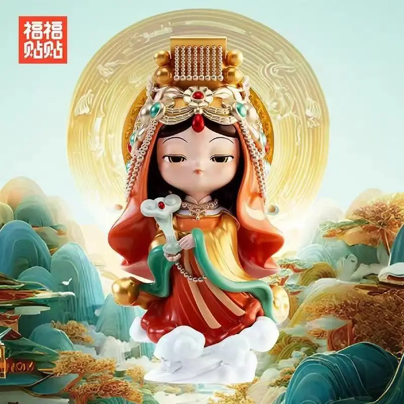 Genuine Fu Fu Tie Tie Mazu Co Branded Blind Box Series Figurines Ornaments Trendy When In Doubt Consult Mazu Xmas Gift