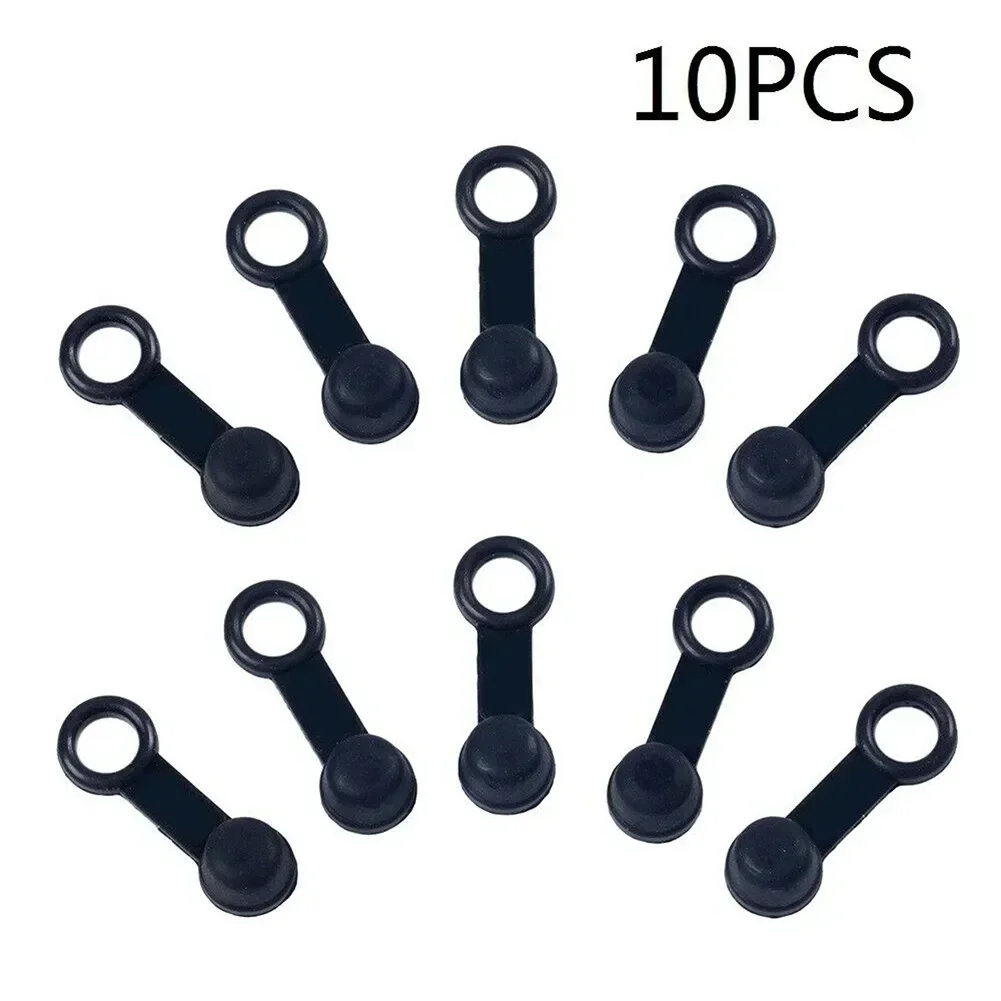 10pcs/set Car Brake Pump Dust Cap Oil Drain Screw Cap Brake Caliper Sealing Nipple Screw Dust Cap Cover Rubber Motorcycle Part