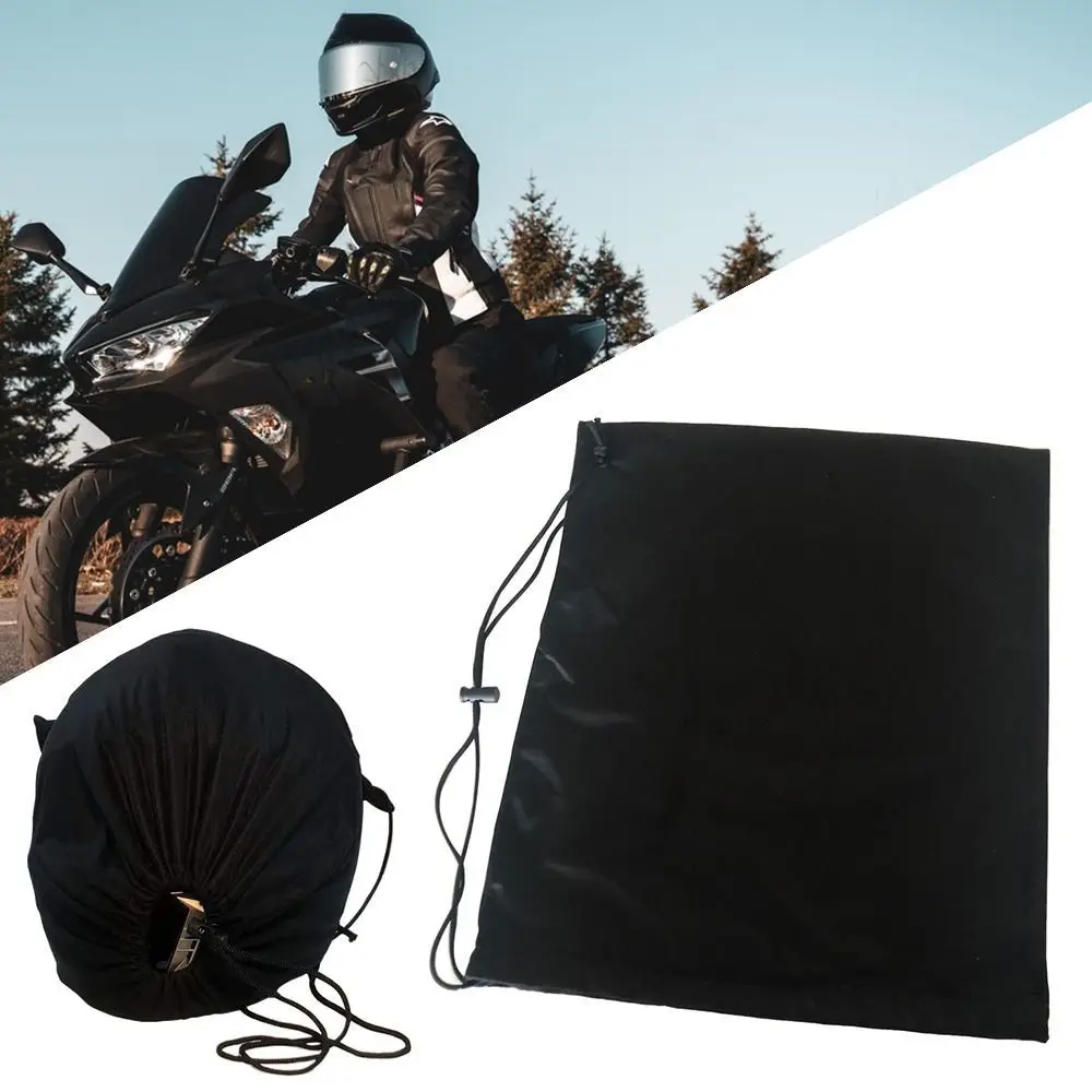 Motorcycle Helmet Storage Bag Large Capacity Drawstring Carrying Pouch Portable Electircbike Scooter Helmet Storage Bag