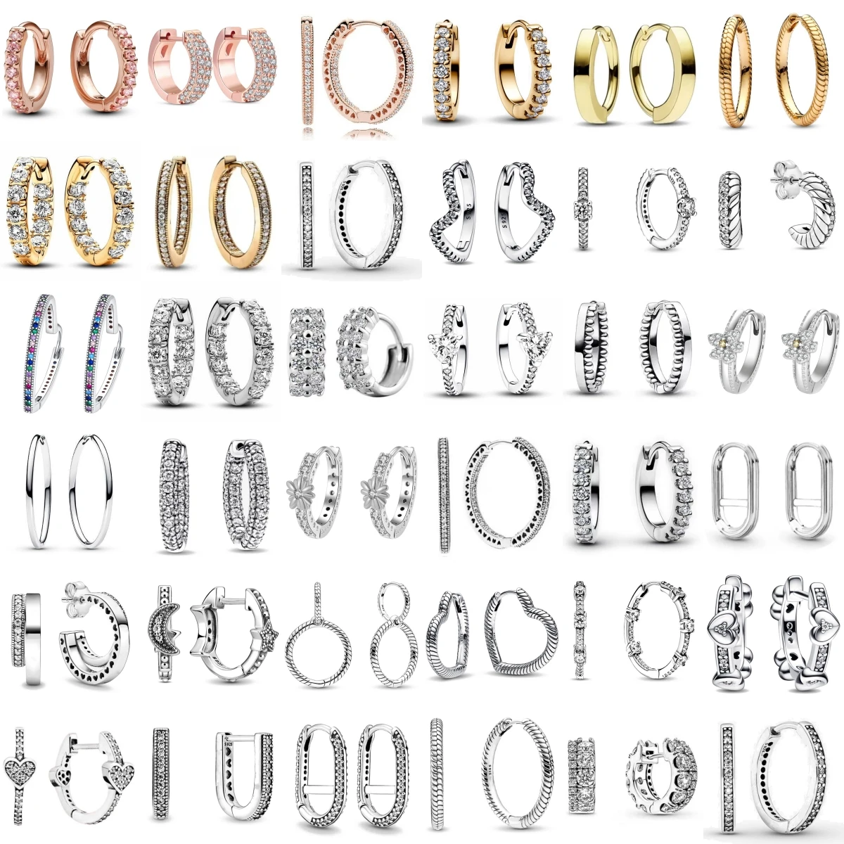 Kolczyki ze srebra próby 925 z cyrkoniami w kształcie serca, księżyca i słonecznika, symbol niekończącej się miłości, dla kobiet, do samodzielnego tworzenia biżuterii, elegancki prezent zaręczynowy.