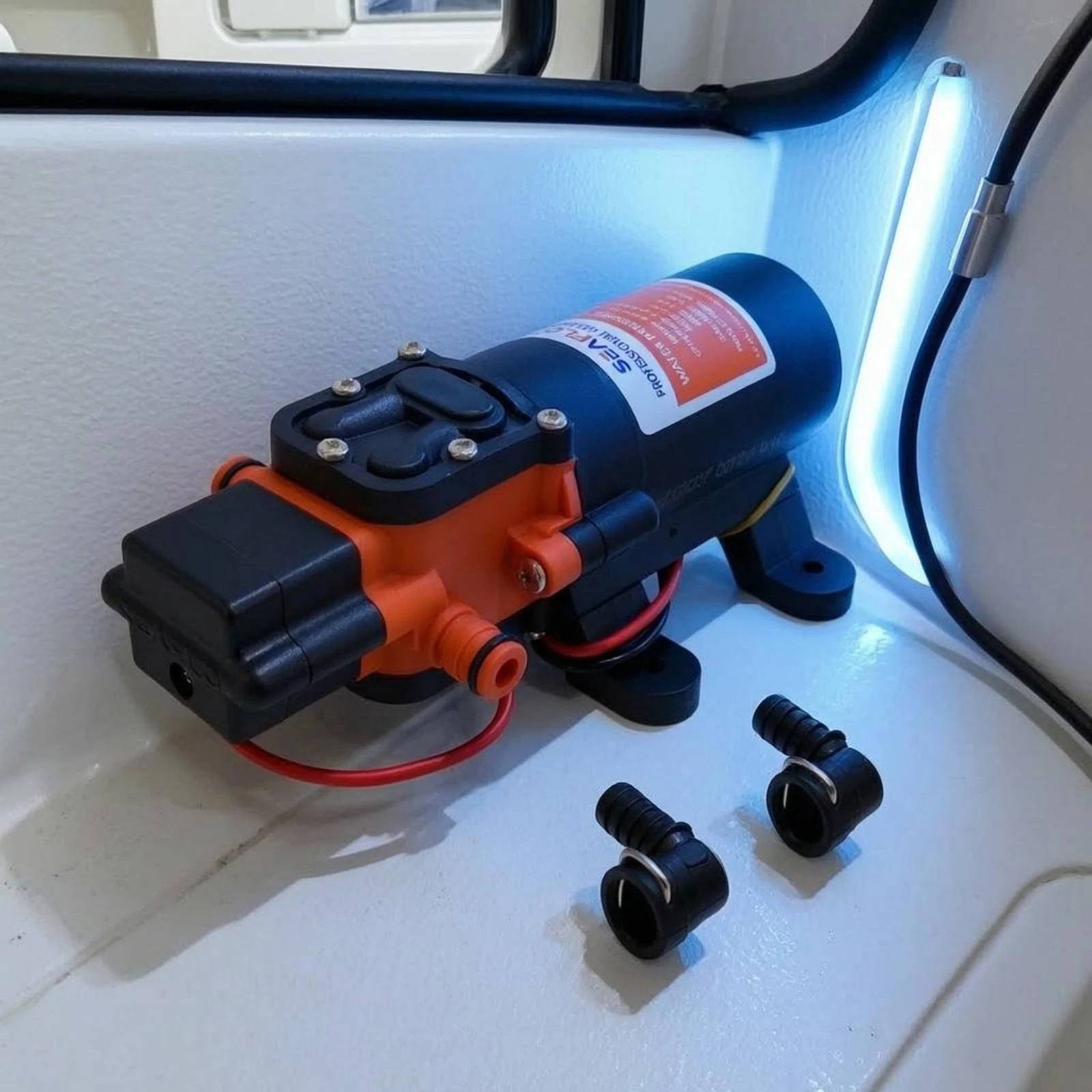 

Small Diaphragm Water Booster Pump Sealed Motor O-ring Connector Auto Pressure Switch for Utility Setups