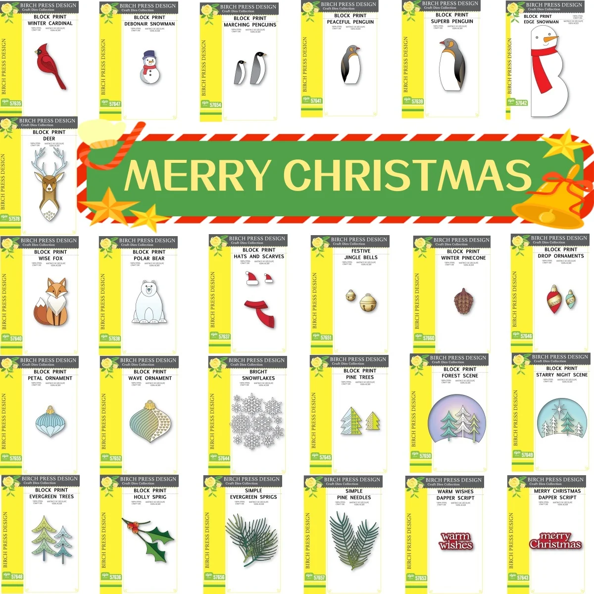 Penguins Polar Bear Christmas Snowman Deer Metal Cutting Dies Cut DIY Scrapbooking Supplies Paper Craft Handmade Make Album