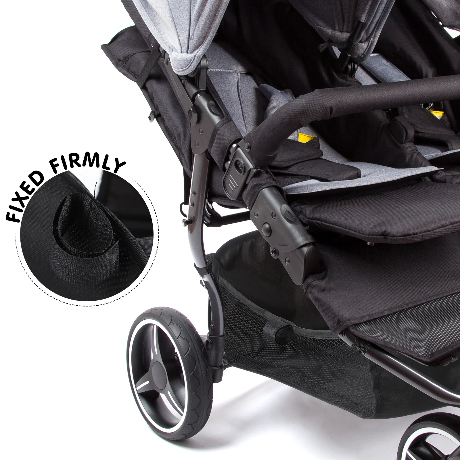 Baby Stroller Storage Basket Oxford Cloth Lightweight Portable Under Basket for Travel Shopping Large Capacity Stroller