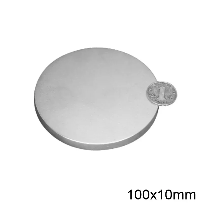 100x10 mm Super Powerful Strong Magnetic 100mmx10mm Permanent Neodymium Magnets disc 100x10mm Big Round Magnet 100*10 mm