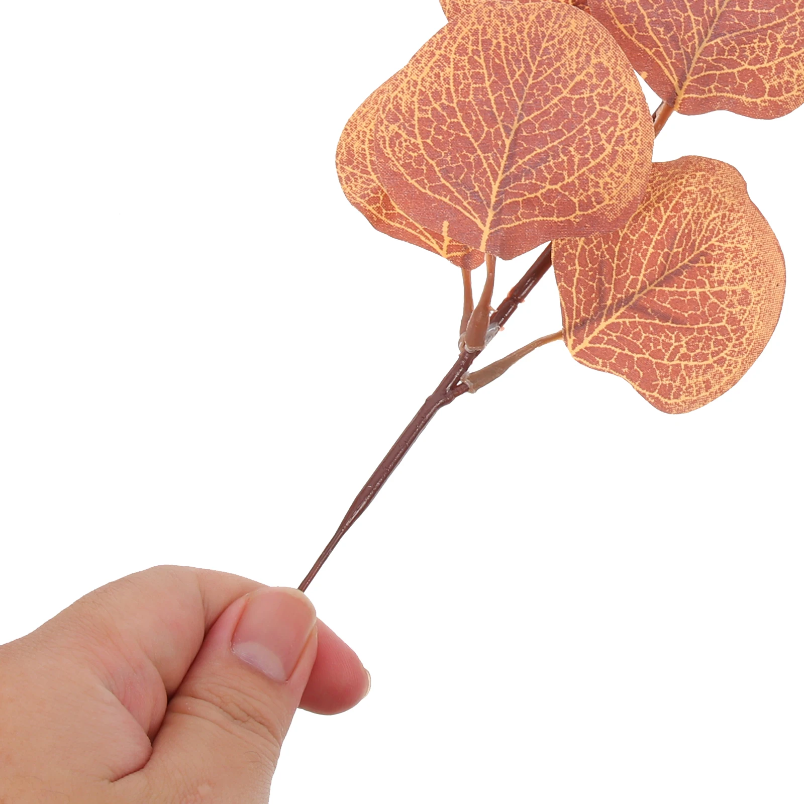 

4 Pcs Artificial Eucalyptus Stems Large Leaves Iron Base Home Decor Greenery Plants Fall Wedding Party Office Table nament