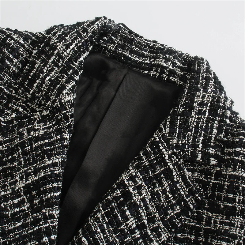 Women's Double-Breasted Loose Suit Jacket Fashion Texture Casual Early Spring European American Style Clothing