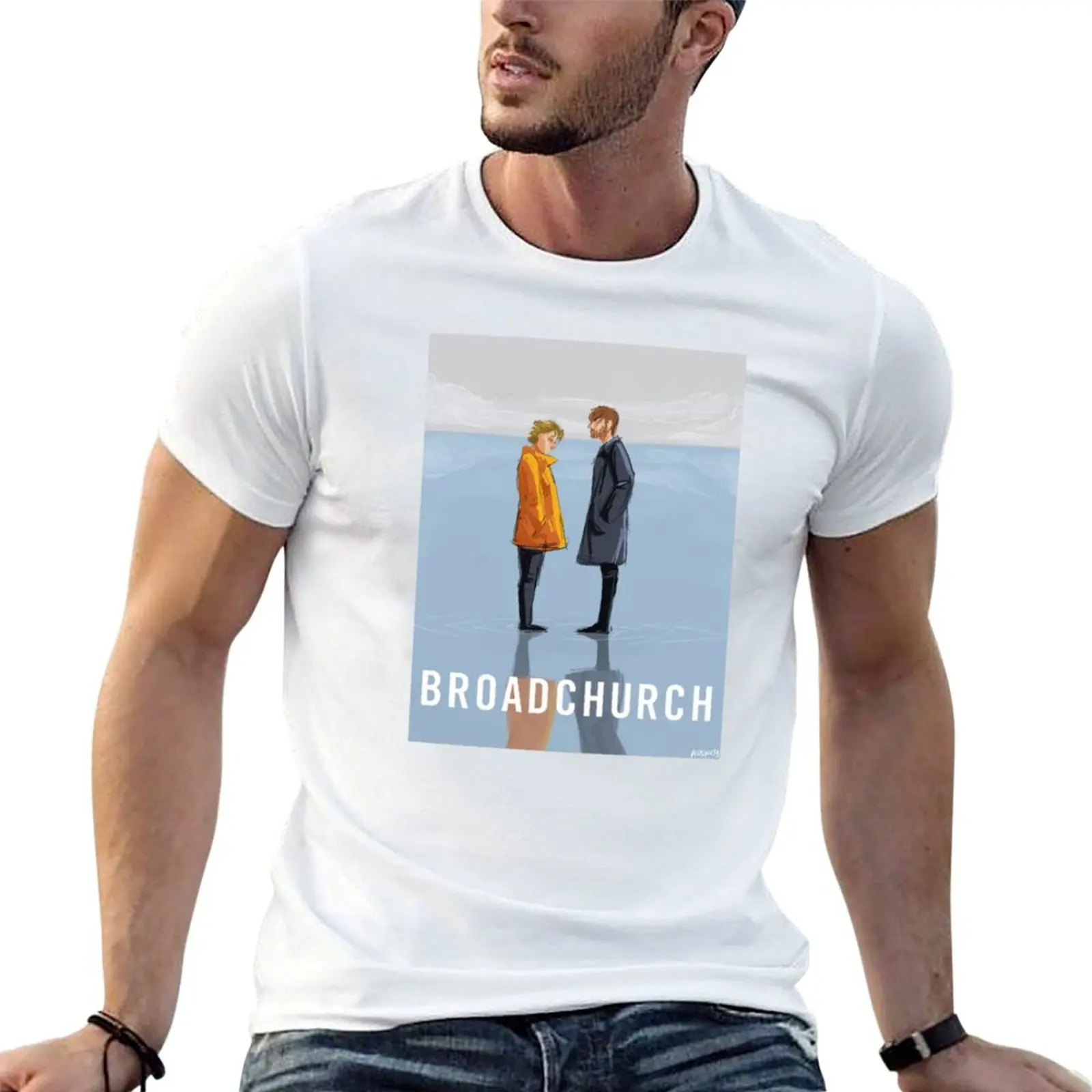 

broadchurch T-Shirt t shirt man plain t shirts for man slim fit T-Shirt