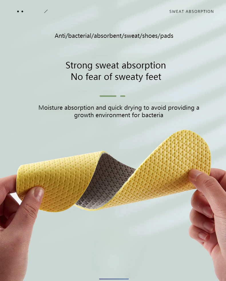 Memory-Schaum-Einlegesohlen für Schuhe, atmungsaktiv, Deodorant, Laufen, Sport-Einlegesohle für Füße, rutschfeste Vorlage, weiche, bequeme Schuhsohle – Detail 11