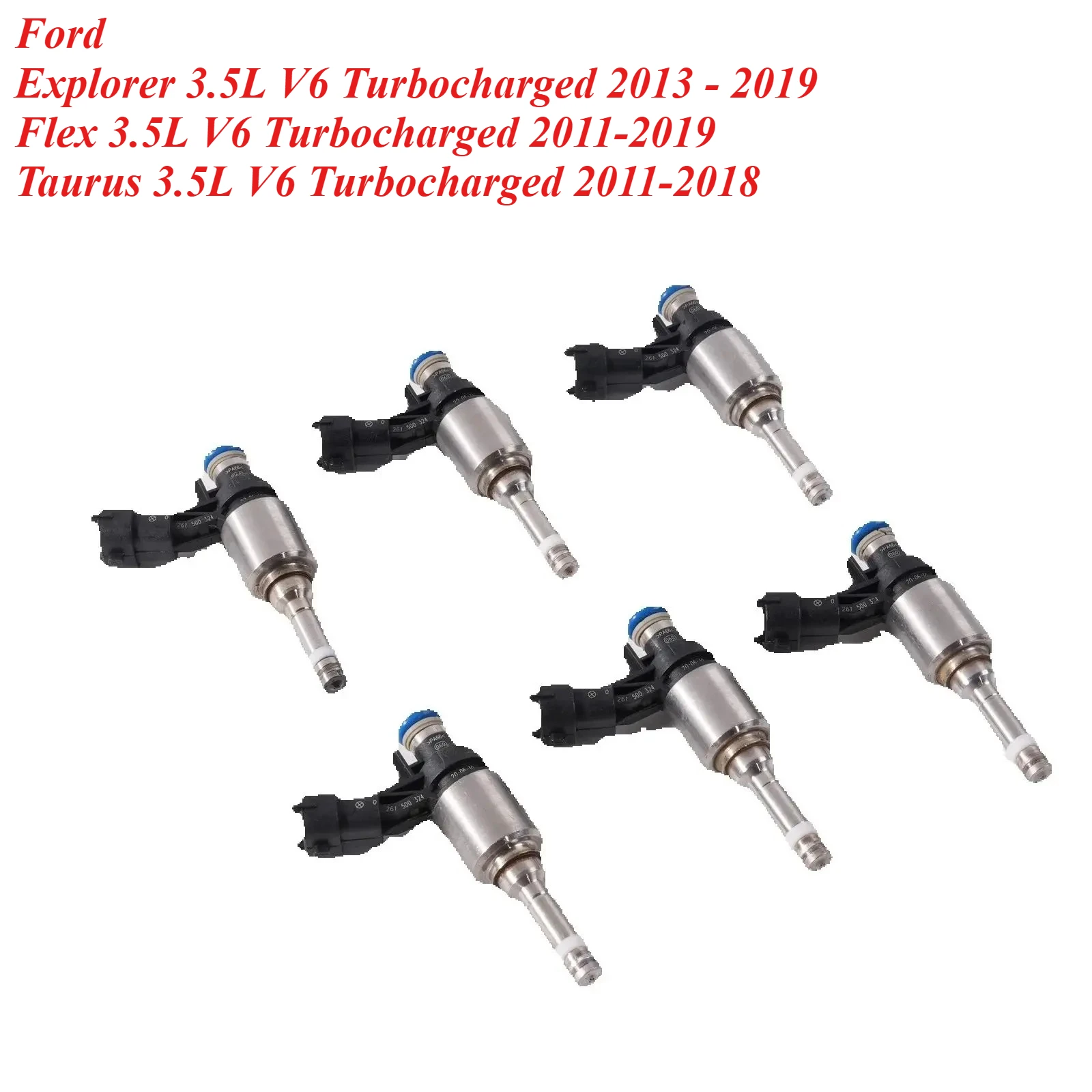

NEW BA5Z9F593B Fuel Injector Nozzle for 2011-2019 FORD Explorer / FORD Flex / FORD Taurus 3.5L v6 Turbocharged