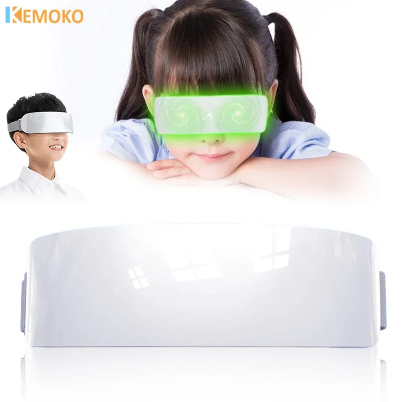 

Intelligent Green Light Vision Recovery Training Device Eye Massage EMS Acupressure Eye Protection Instrument Kid Restore Myopia