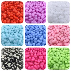 New 22mm 10pcs Acrylic Colorful Jelly Love Beads DIY Handmade Bracelet Necklace Jewelry Accessories