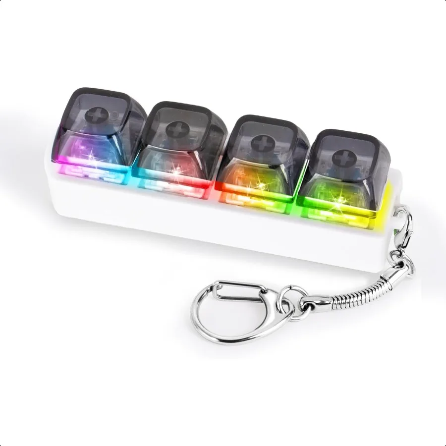 

Клавиатура Fidget Toy для взрослых Клавиатурный кликер со светодиодной подсветкой Брелок Fidget Str Relief Сенсорная игрушка