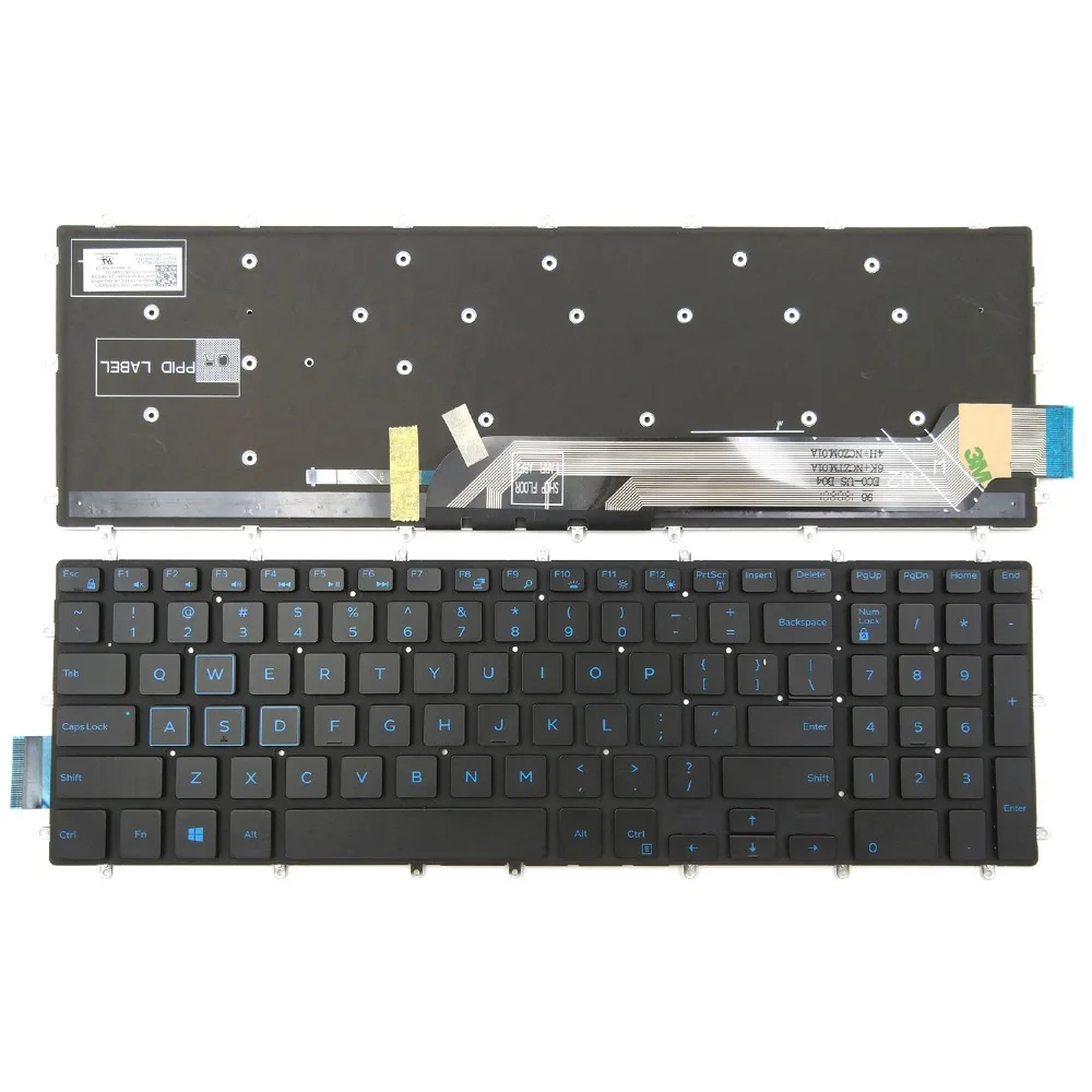 New Laptop Keyboard for Dell G3-3579 3779 G5-5587 G7-7588 Series 15 Gaming Blue Backlit US