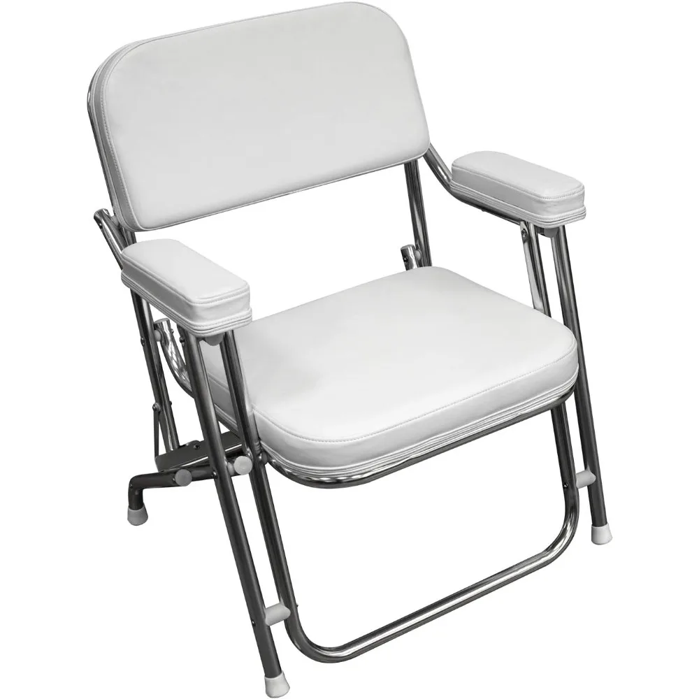 

Series Folding Deck Chair, Brite White