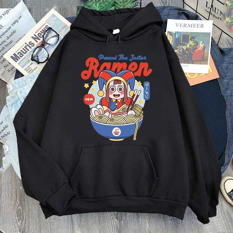 THE AMAZING DIGITAL CIRCUS Pomni The Jester Ramen 2025 New in hoodies & sweatshirts Fashion Unisex Hip Hop Streetwear Male Hoody