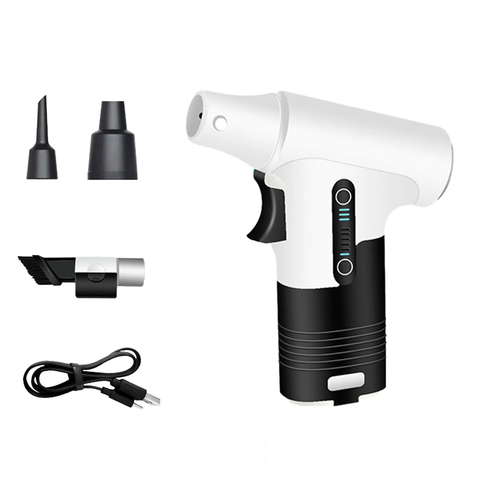 

Wireless Li-Battery Violent Turbo Fan 230grams 2A 33mmX105mmX121mm 5V ABS Handheld Multi-kinetic Washable Filter