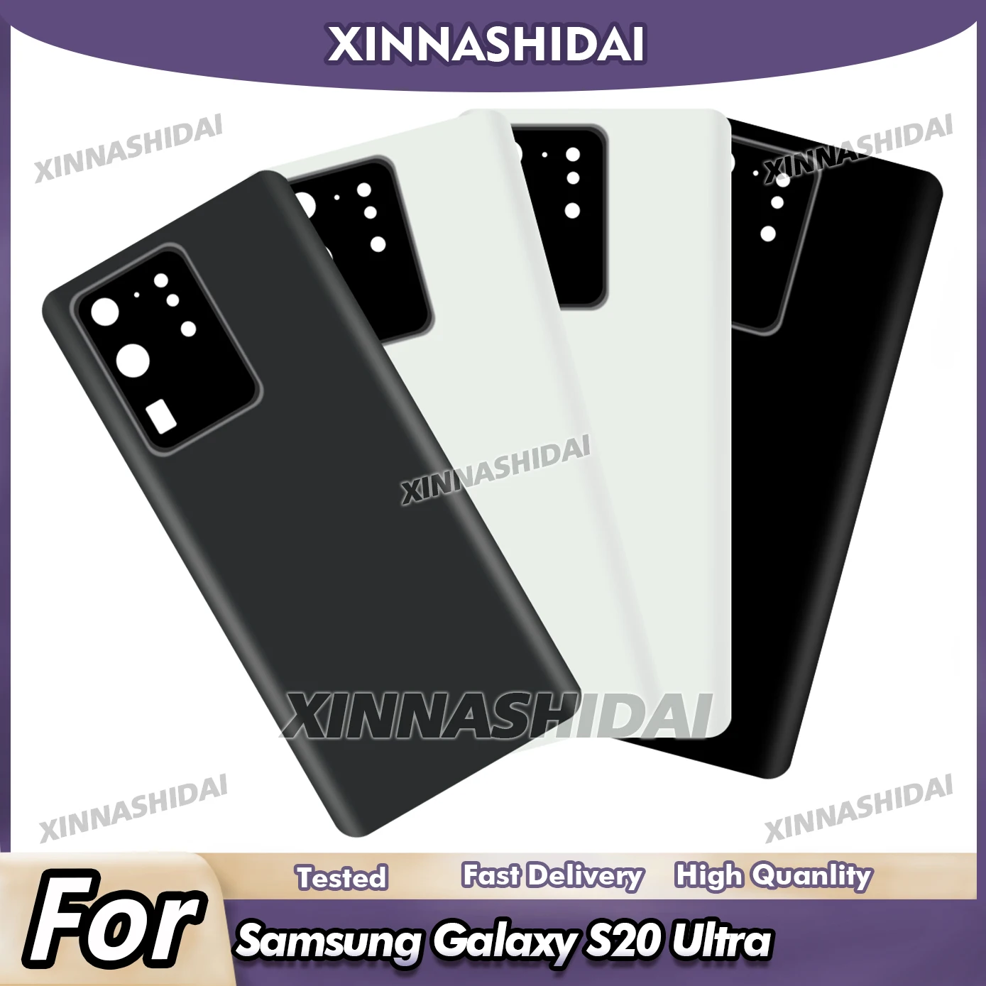 Battery Back Cover For Samsung S20 Ultra G988 Battery Back Cover Glass Back With Camera Replacement