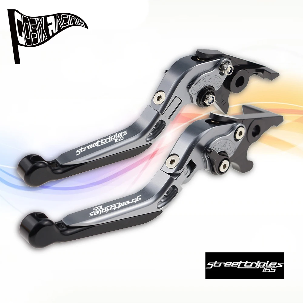 

Fit For 765 Street Triple S(NOT RS version) 17-19 CNC Accessories Folding Extendable Brake Clutch Levers Adjustable Handle Set