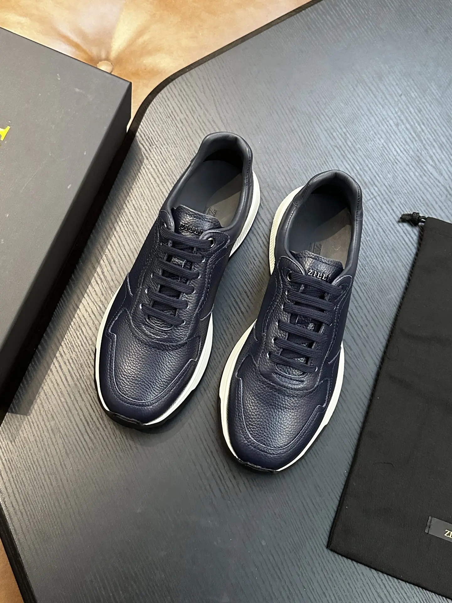 OECHSLI Shoes Cowhide Sneakers 2026 new soft comfortable casual genuine leather business quality Men‘s European big size 38-46