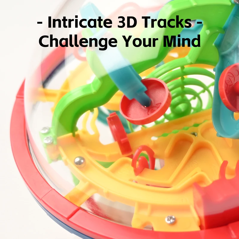 3d bola mágica labirinto cérebro teaser quebra-cabeça inteligente 100 níveis globo brinquedo educacional montessori jogo para crianças